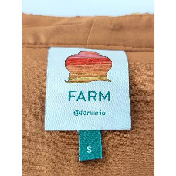 Farm Rio Rainbow Sequin Kimono Jacket Colorful Festival Party Wear Size Small - Picture 5 of 8